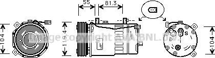 AC kompressor PRASCO AIAK003