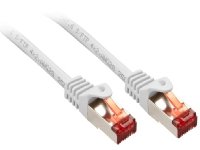 Lindy Cat.6 S/FTP Nettverkskabel 0,5 m RJ-45 Gullplattert Hvit
