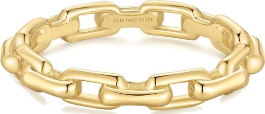 Ania Haie ANIA HAIE GOLD PAPER CLIP LINK RING 52