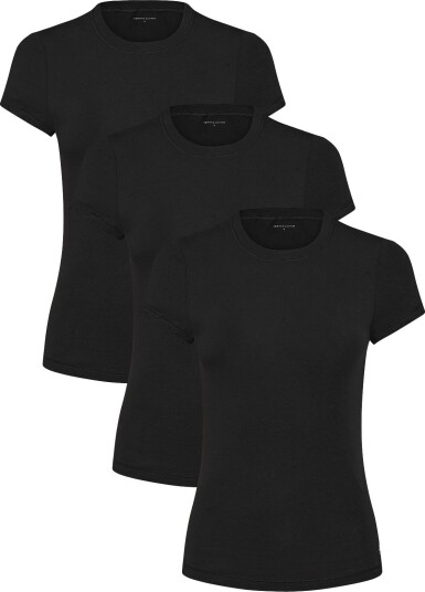Tommy Hilfiger 3 Pack Ss T Shirt Black L