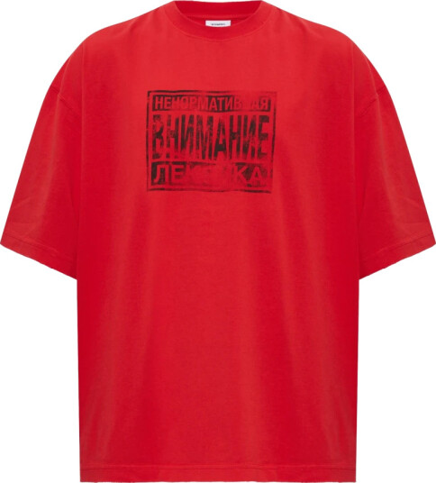 Vetements Herre Topper Rød XL, Vetements Herre Topper Rød XL,