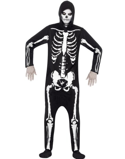 Skjelett Kigurumi Kostyme til Mann   Strl S
