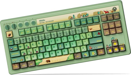 8BitDo Retro 87 Mechanical Keyboard Forest Wonder Gamingtastatur ANSI Grønn RET00943