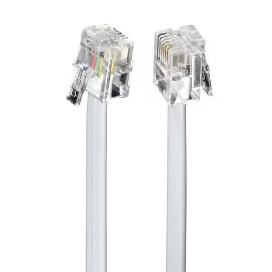 3m Telefonkabel RJ11 6P4C for Telefon og Faks