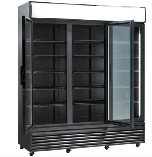 Scandomestic display kjøleskap svart SD 1502 BHE