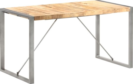 vidaXL Spisebord 140x70x75 cm grov heltre mango vidaXL Spisebord 140x70x75 cm grov heltre mango