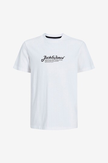 Jack & Jones T skjorte jjBeau Tee SS Crew Neck Jnr Hvit Jack & Jones T skjorte jjBeau Tee SS Crew Neck Jnr Hvit