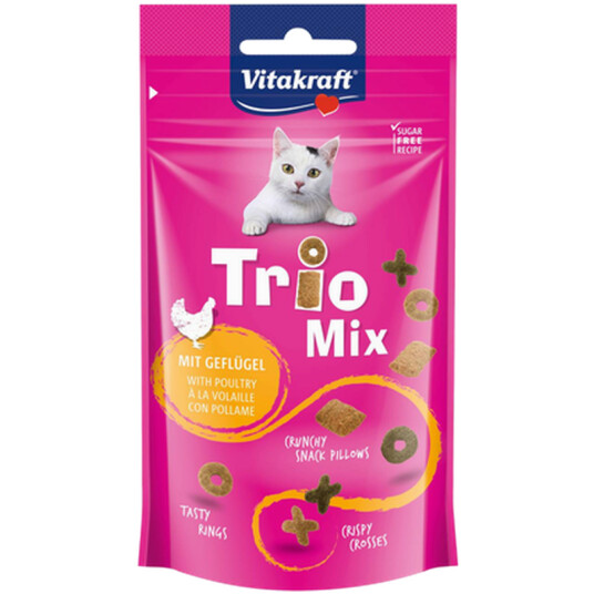 Cat Trio Mix Fjærkre Kattegodbiter Mix 60 G