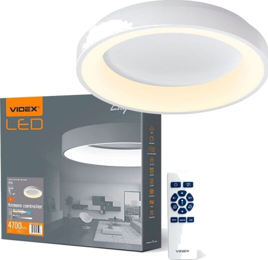 72W LED taklampe med fjernkontroll   45x45cm dimbar justerbar CCT inkl. fjernkontroll og timer   Dimbar : Via fjernkontroll Kulør : Kald