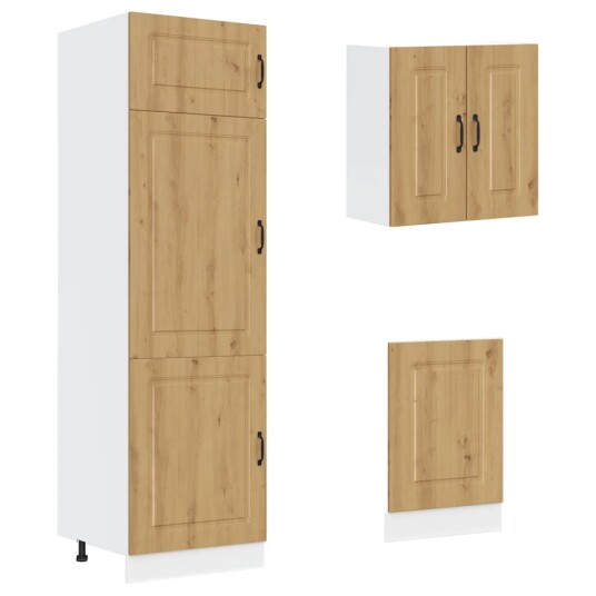 Kjøkkenskapssett 8 deler Kalmar artisan eik konstruert tre 8721158504081 Kjøkkenskapssett 8 deler Kalmar artisan eik konstruert tre 8721158504081