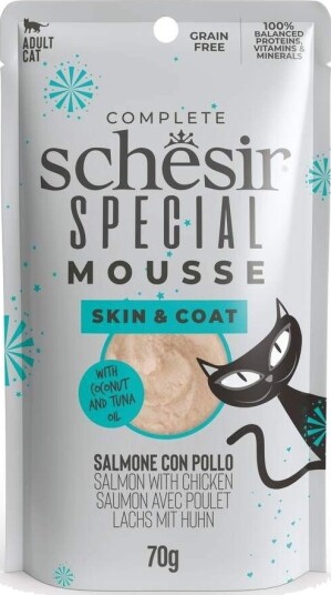 Schesir Special Mousse Skin&Coat Salmon/Chicken
