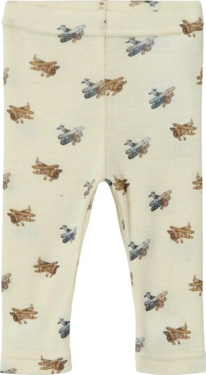 Lil' Atelier Nbmnalu leggings i ull/modal baby Turtledove Lil' Atelier Nbmnalu leggings i ull/modal baby Turtledove