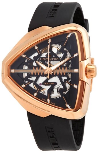 Hamilton Herreklokke H24525331 Ventura Sort/Gummi Hamilton Herreklokke H24525331 Ventura Sort/Gummi