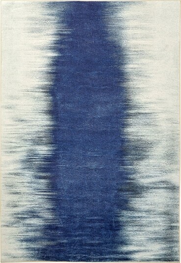 Wilton teppe   Cara hvit/mørkeblå Størrelse: 160 x 230 cm
