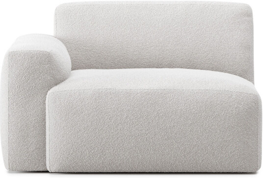No Ga - Brick Left Module Ascot White 00 Sofaer Hvit Ned/metall/tre/tekstilmateriale