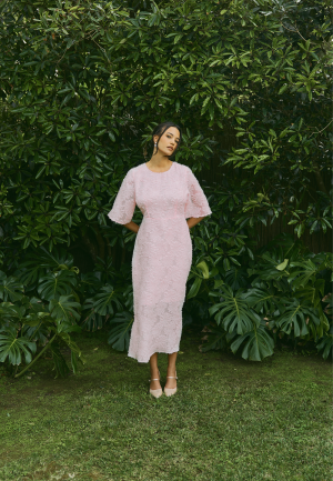 Bubbleroom Occasion Fringed Midi Dress M
