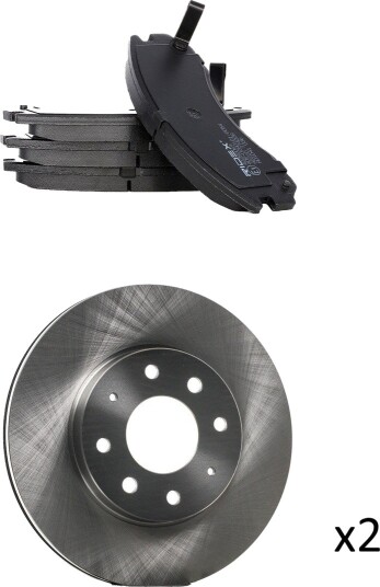 Bremseskiver og -klosser RIDEX 3405B2596