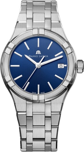 Maurice Lacroix Dameklokke AI1106 SS002 430 1 Aikon Blå/Stål Ø35 mm