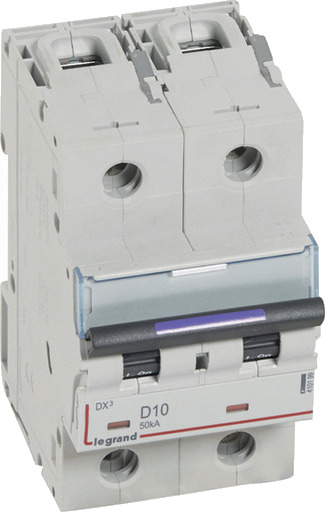 Legrand DX3 MCB automatsikring D10 2P 3M 50kA