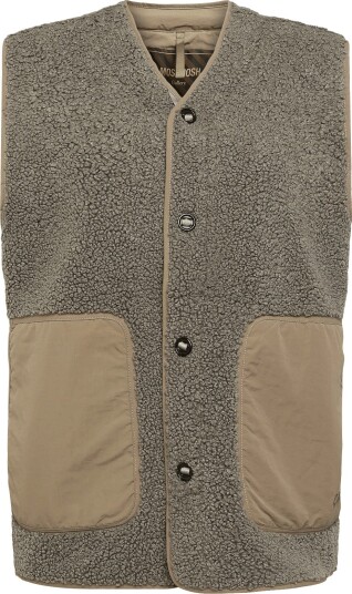 Mos Mosh Gallery Mmgharry Waistcoat DUSTY OLIVE L