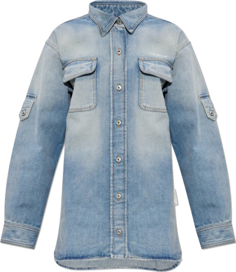 Off White Dame Bluser & Skjorter Blå M,