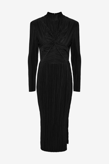 Y.A.S - Maxikjole yasOlinda High Neck LS Long Dress - Svart