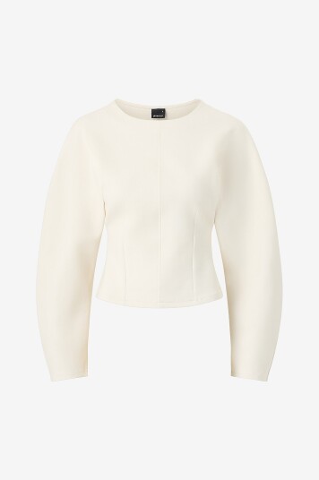 Gina Tricot Collegegenser Sculpted Sweater Natur