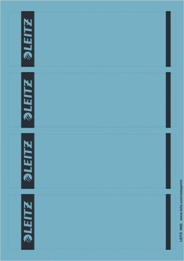 Leitz   Hevearmetikett   Blå En Pakke 100   For P/N: 10700000 10720000 10730000 10920000 11900000 11940000