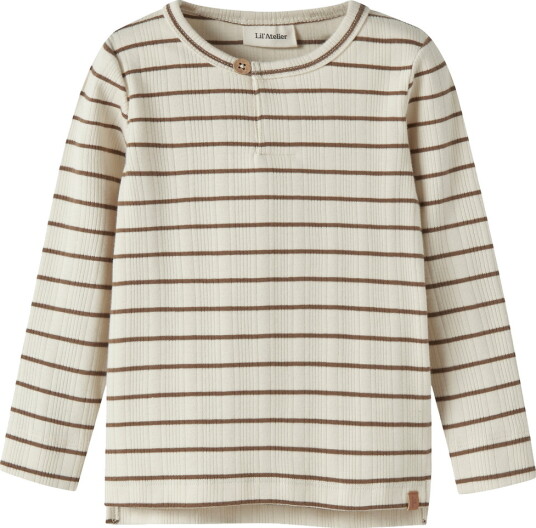 Lil"Atelier Nmmkaby Ls Slim Top Lil Cream 104