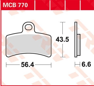 Bremseklosser TRW MCB770