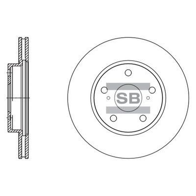Bremseskive Hi-Q SD4604 Bremseskive Hi-Q SD4604