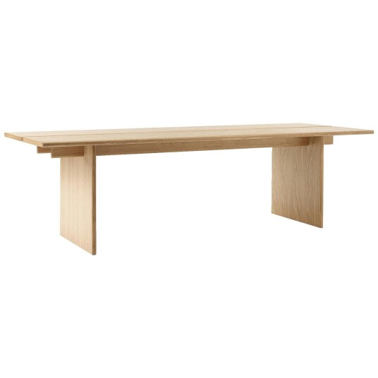 &Tradition Ita OS2 Desk With Cable Management 95x260 cm Oak
