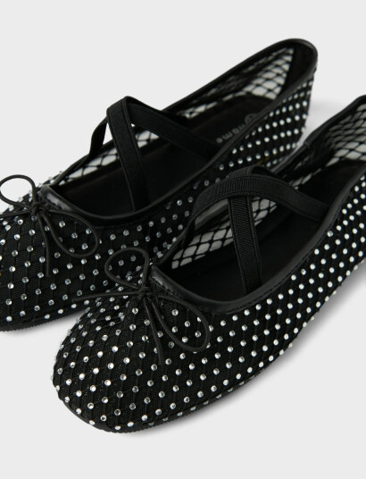 name it Nkfkalua Ballerina Shoe - Black - 29