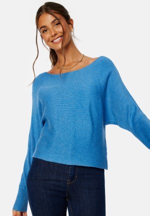 ONLY Adaline Life L/S Short Pullover Knit Super Sonic Detail L