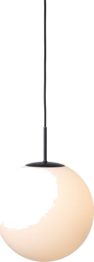 Nielsen Light Nora kafépendel opal/svart Ø30 cm Nielsen Light Nora kafépendel opal/svart Ø30 cm