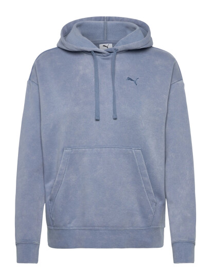 PUMA Ess Elevated Relaxed Wash Hoodie Fl - Blue - S PUMA Ess Elevated Relaxed Wash Hoodie Fl - Blue - S