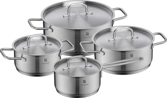 WMF Inspirational Plus 4 Pcs Set Incl. 4 Lids (Lc 16/20/24, Sp16) - Silver - ONE SIZE