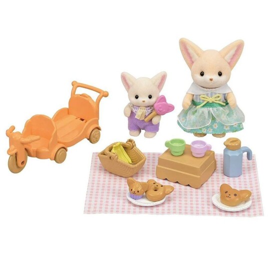 Sylvanian Families Pikniksett med ørkenrevfigurer - Dukkelek for 3 år+
