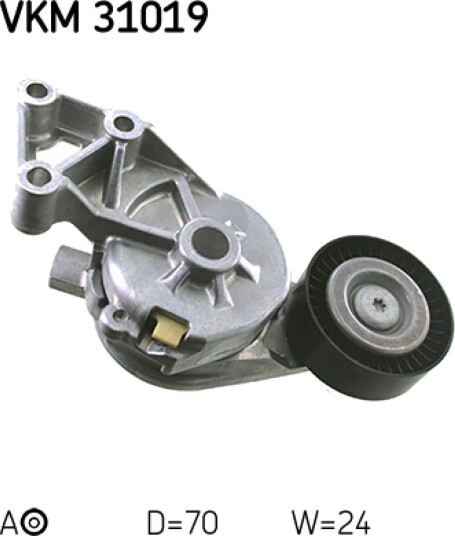 Strammehjul, kilerem SKF VKM 31019