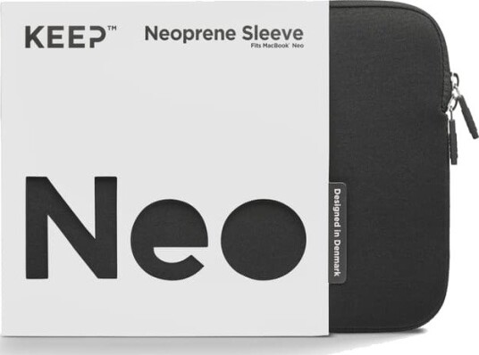 KEEP Neoprenetui til MacBook Neo Sort