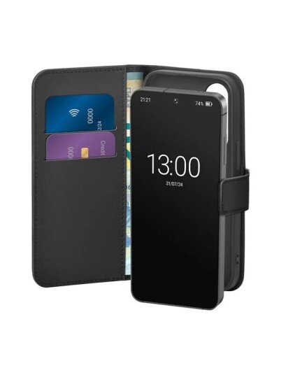 Puro Mobildeksel Eco-Leder for Samsung Galaxy S26 Plus med Lommefunksjon - Svart
