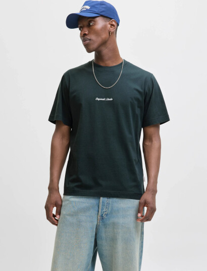 Jack & Jones Jornorrebro Emb Tee Ss Crew Neck Noos - Green - XS