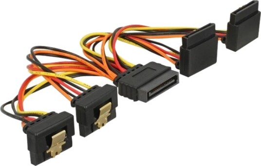 Delock Strømsplitter Sata-Strøm P Låst Til Sata-Strøm R Metallklips 3.3 / 5 / 12 V 15 Cm Svart Gul Rød Oransje Delock Strømsplitter Sata-Strøm P Låst Til Sata-Strøm R Metallklips 3.3 / 5 / 12 V 15 Cm Svart Gul Rød Oransje