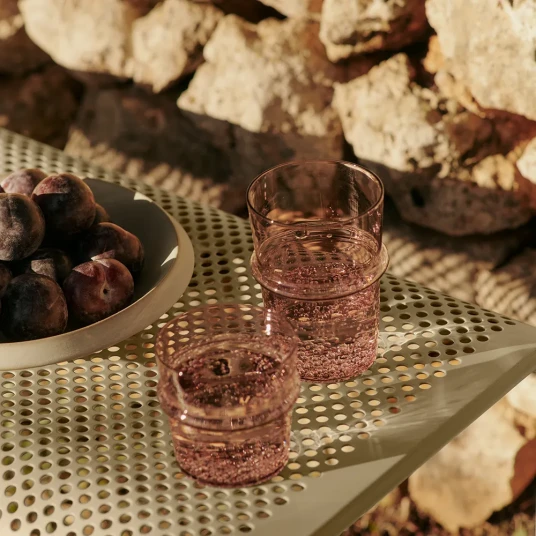 Ferm Living Boya Drikkeglass 2 pak Mauve Ferm Living Boya Drikkeglass 2 pak Mauve