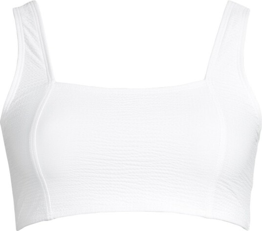 Casall Women"s Waffle Square Neck Bikini Top White 36