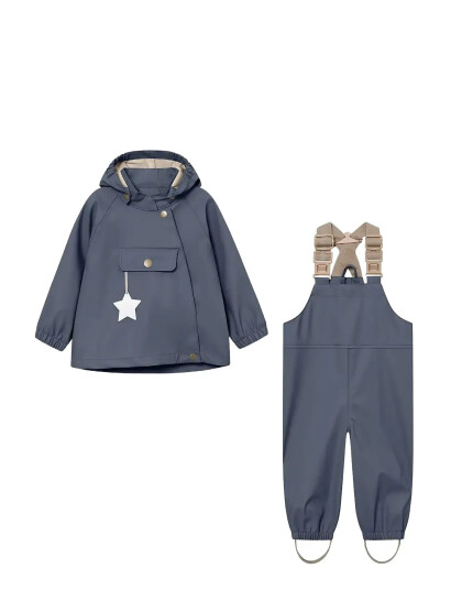 MINI A TURE Matwainis Rain Set. Grs Navy 74 MINI A TURE Matwainis Rain Set. Grs Navy 74
