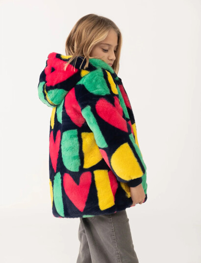 Boboli Reversible Parka - Multi/patterned - 98 Boboli Reversible Parka - Multi/patterned - 98