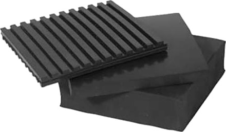 Lindab Antilvibrationspude Gkudde10025 Til Vibrationsdæmpning. Mål 100X100x25 Mm. Max. Belastning 10 Kg/Cm². Kun Til Indendørs Brug.