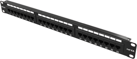 Deltaco Patch Panel Sort Cat6a 1u Deltaco Patch Panel Sort Cat6a 1u