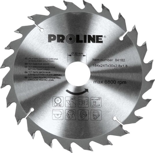 Pila Diskinis Pjuklas Medienai 184*60T*30/20/16Mm Proline